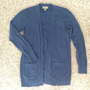 LOFT cobalt blue cardigan